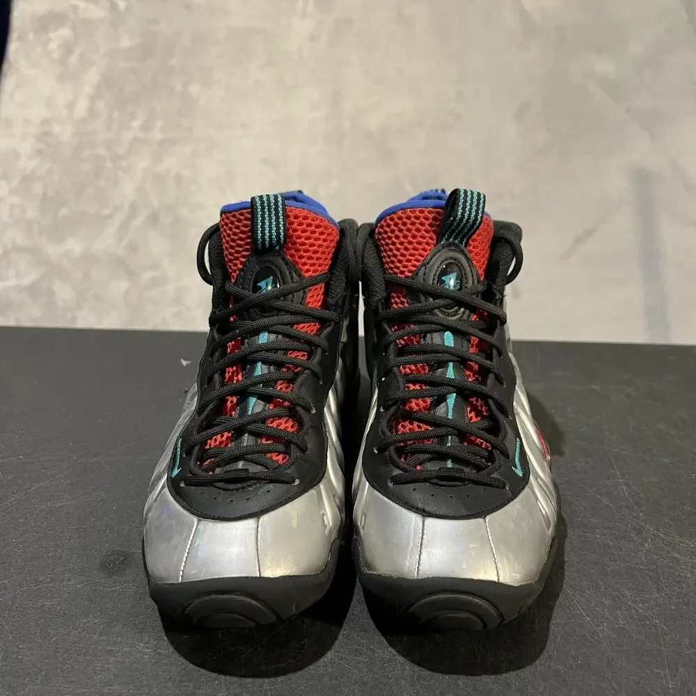 Nike Little Posite One All Star 2024 Shoes Youth 4Y Silver Foamposite FJ3303-001